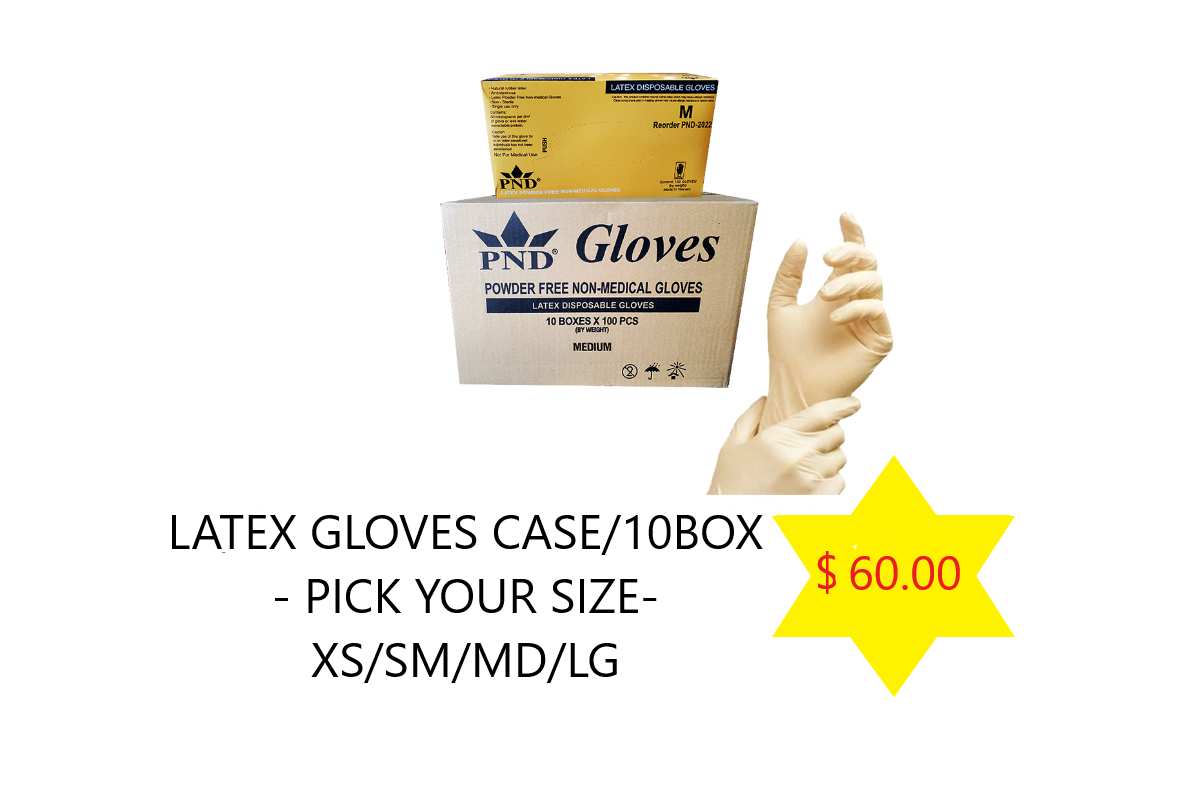 PND LATEX DISPOSABLE GLOVE CASE DEAL