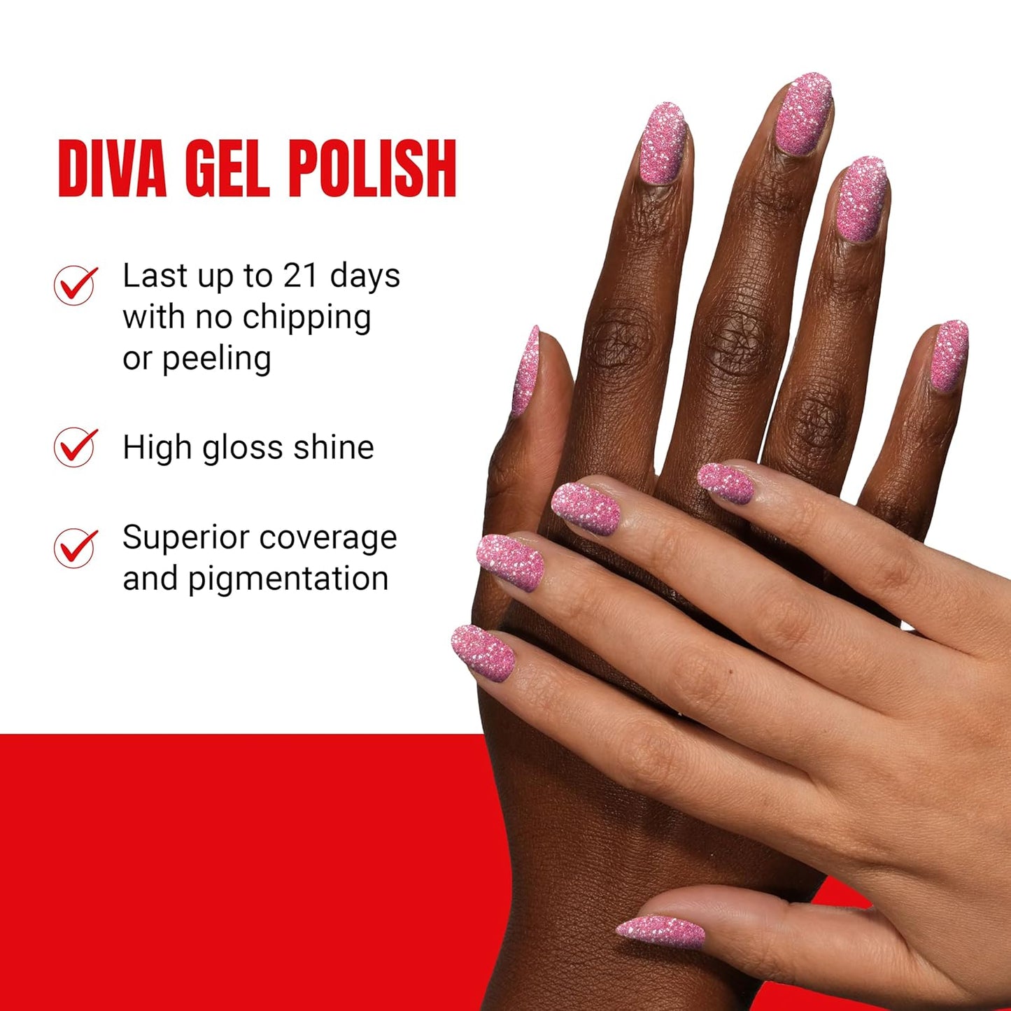 DND Gel Diva Polish Set - 1 each of Gel Polish and Nail Polish, 012 Dollhouse, 0.5 Fl Oz