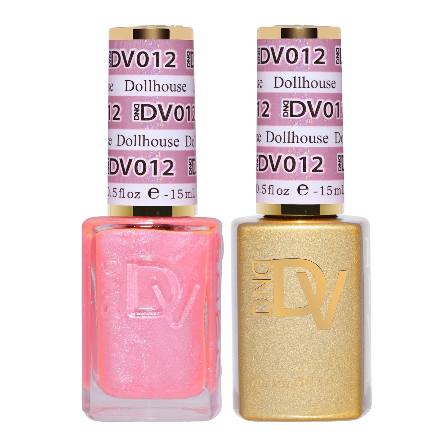 DND Gel Diva Polish Set - 1 each of Gel Polish and Nail Polish, 012 Dollhouse, 0.5 Fl Oz