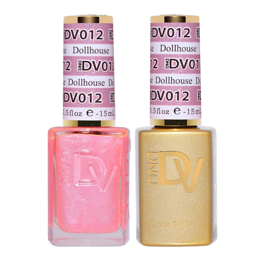 DND Gel Diva Polish Set - 1 each of Gel Polish and Nail Polish, 012 Dollhouse, 0.5 Fl Oz