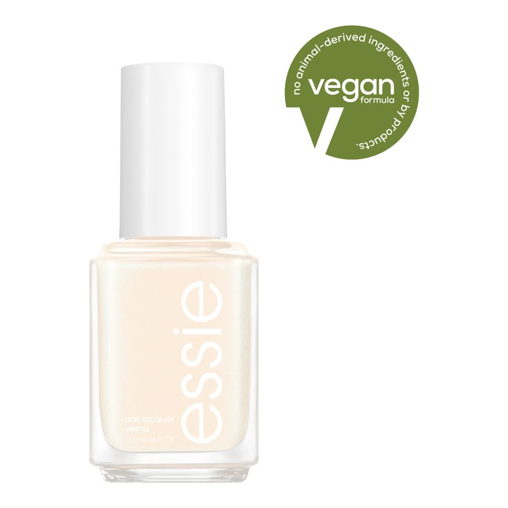 essie Salon-Quality Nail Polish, 8-Free Vegan, Milky Ivory, Going Steady, 0.46 fl oz