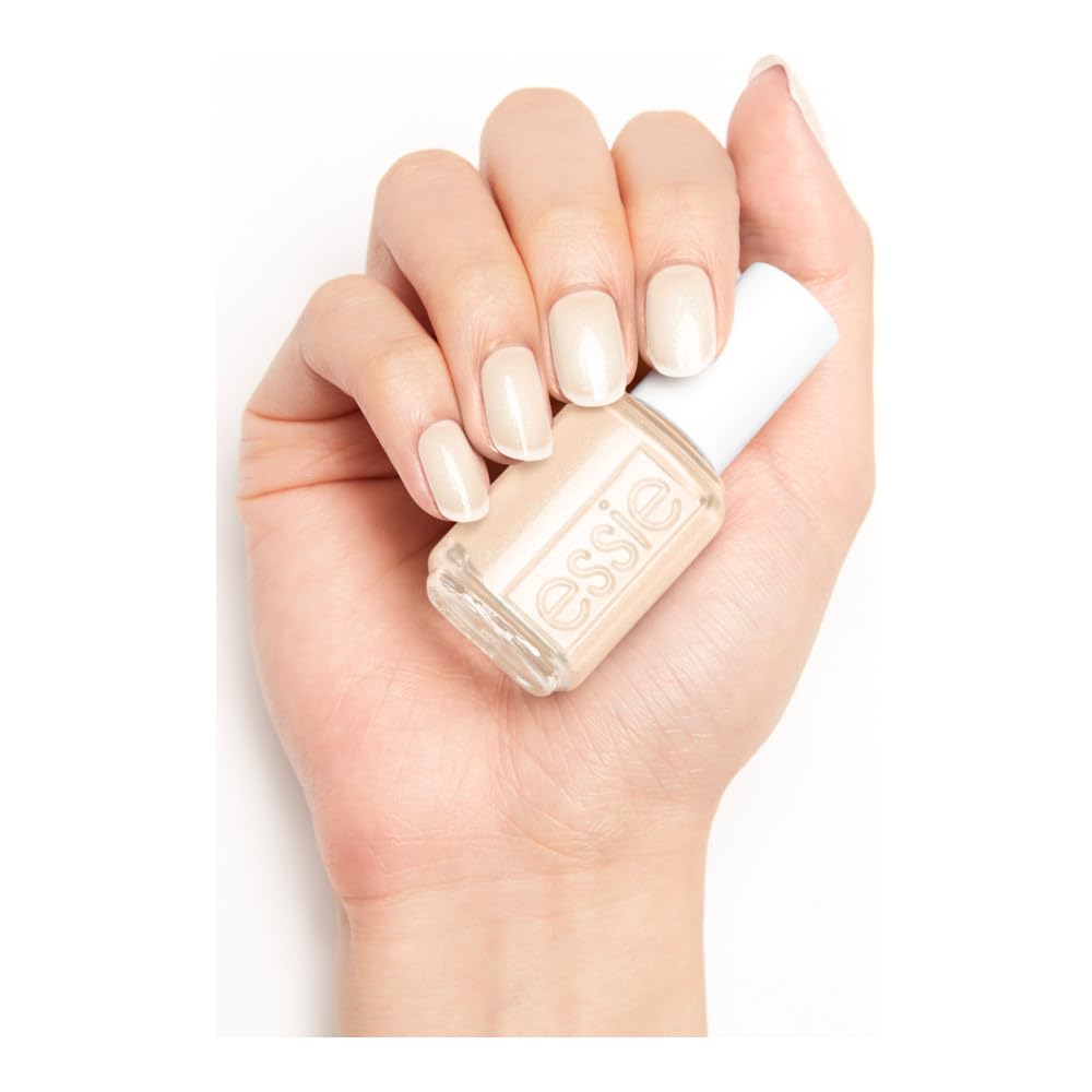 essie Salon-Quality Nail Polish, 8-Free Vegan, Milky Ivory, Going Steady, 0.46 fl oz