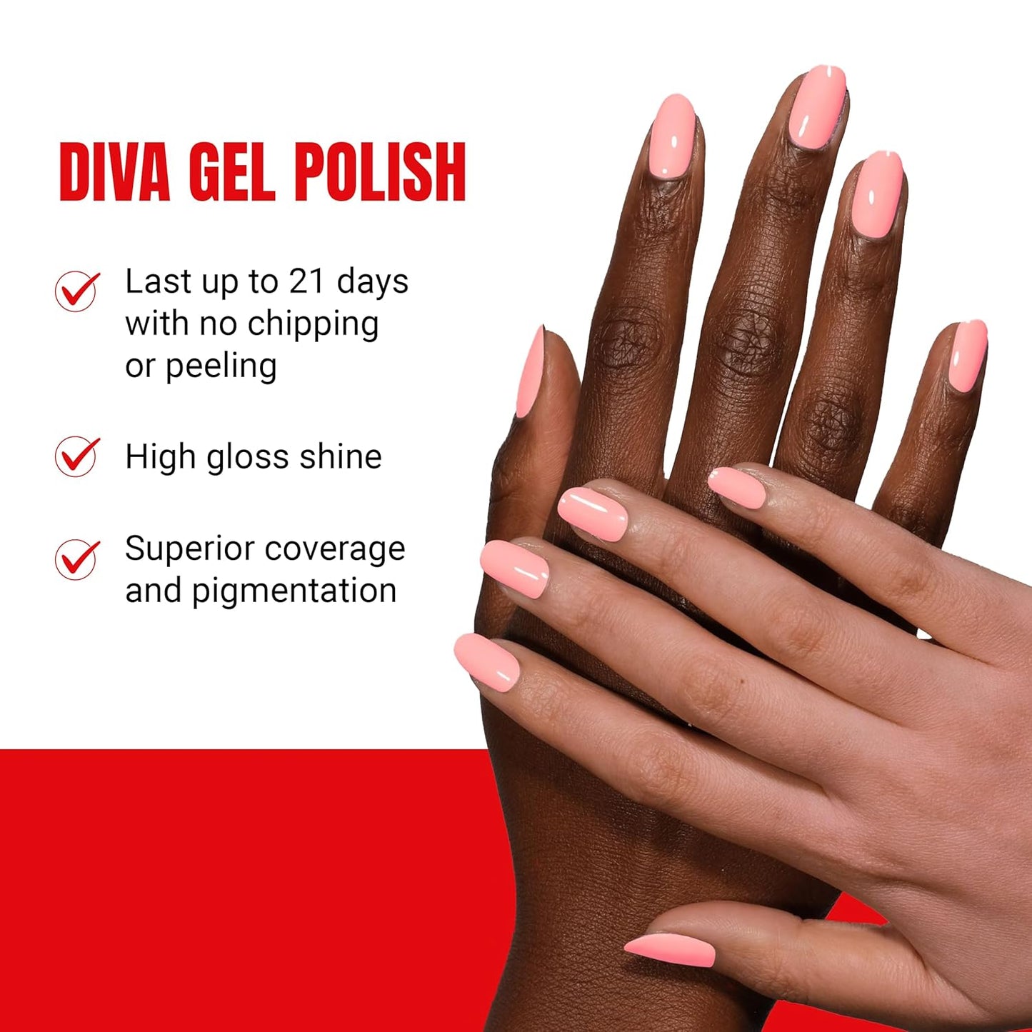 DND Gel Diva Polish Set - 1 each of Gel Polish and Nail Polish, 113 Cupcake Frosting, 0.5 Fl Oz