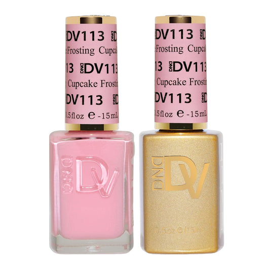 DND Gel Diva Polish Set - 1 each of Gel Polish and Nail Polish, 113 Cupcake Frosting, 0.5 Fl Oz