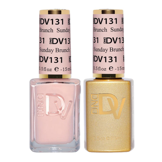 DND Gel Diva Polish Set - 1 each of Gel Polish and Nail Polish, 131 Sunday Brunch, 0.5 Fl Oz