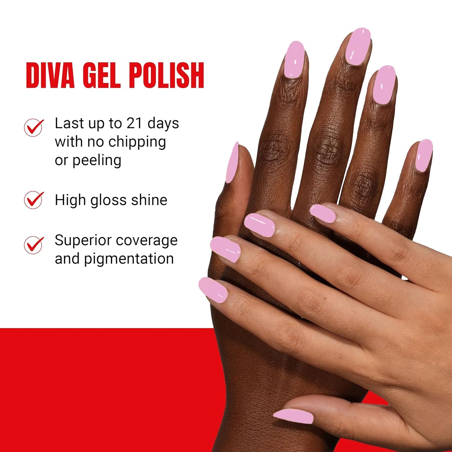 DND Gel Diva Polish Set - 1 each of Gel Polish and Nail Polish, 132 Mauve Token, 0.5 Fl Oz