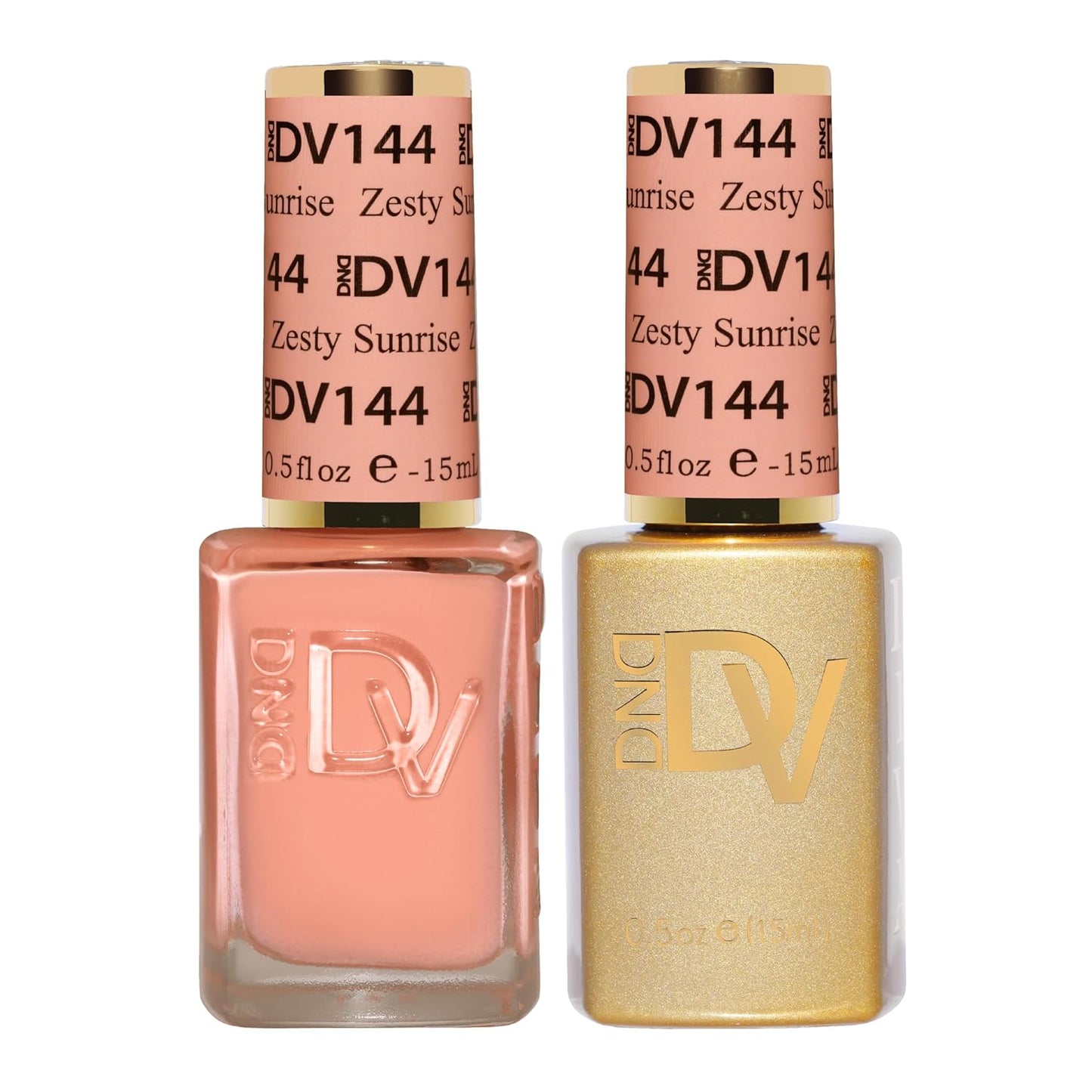 DND Gel Diva Polish Set - 1 each of Gel Polish and Nail Polish, 144 Zesty Sunshine, 0.5 Fl Oz