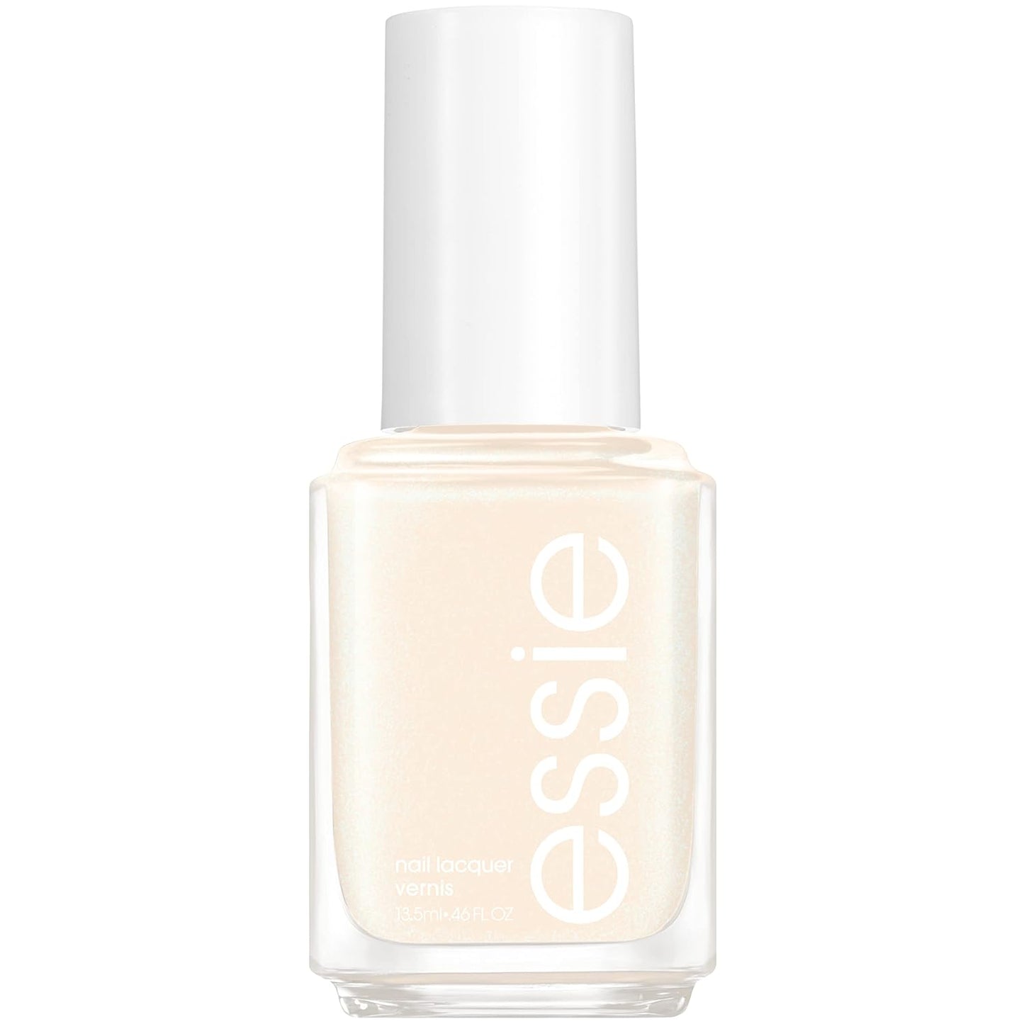 nail polish, limited edition spring 2021 collection, white pearl nail color with a shimmer finish