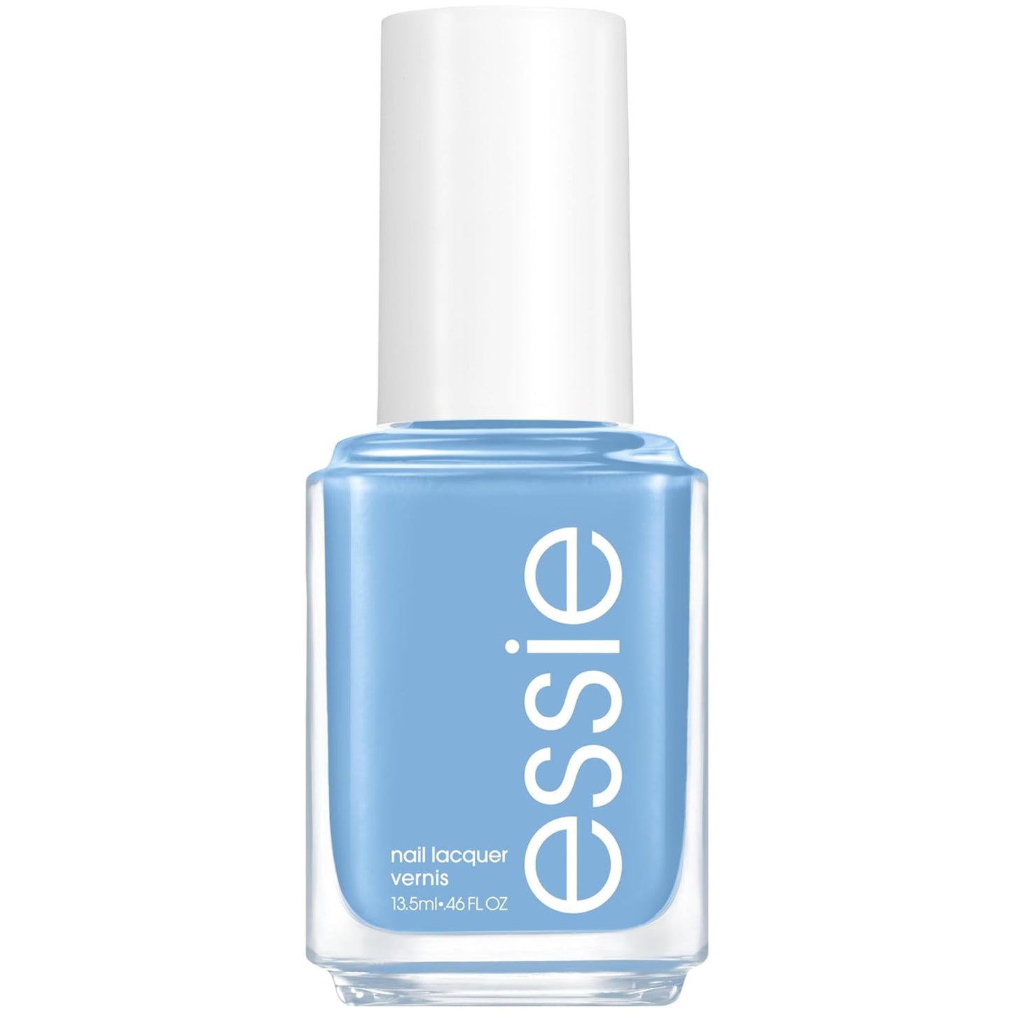 essie salon-quality nail polish, vegan, blue, cream, tu-lips touch, 0.46 fl oz