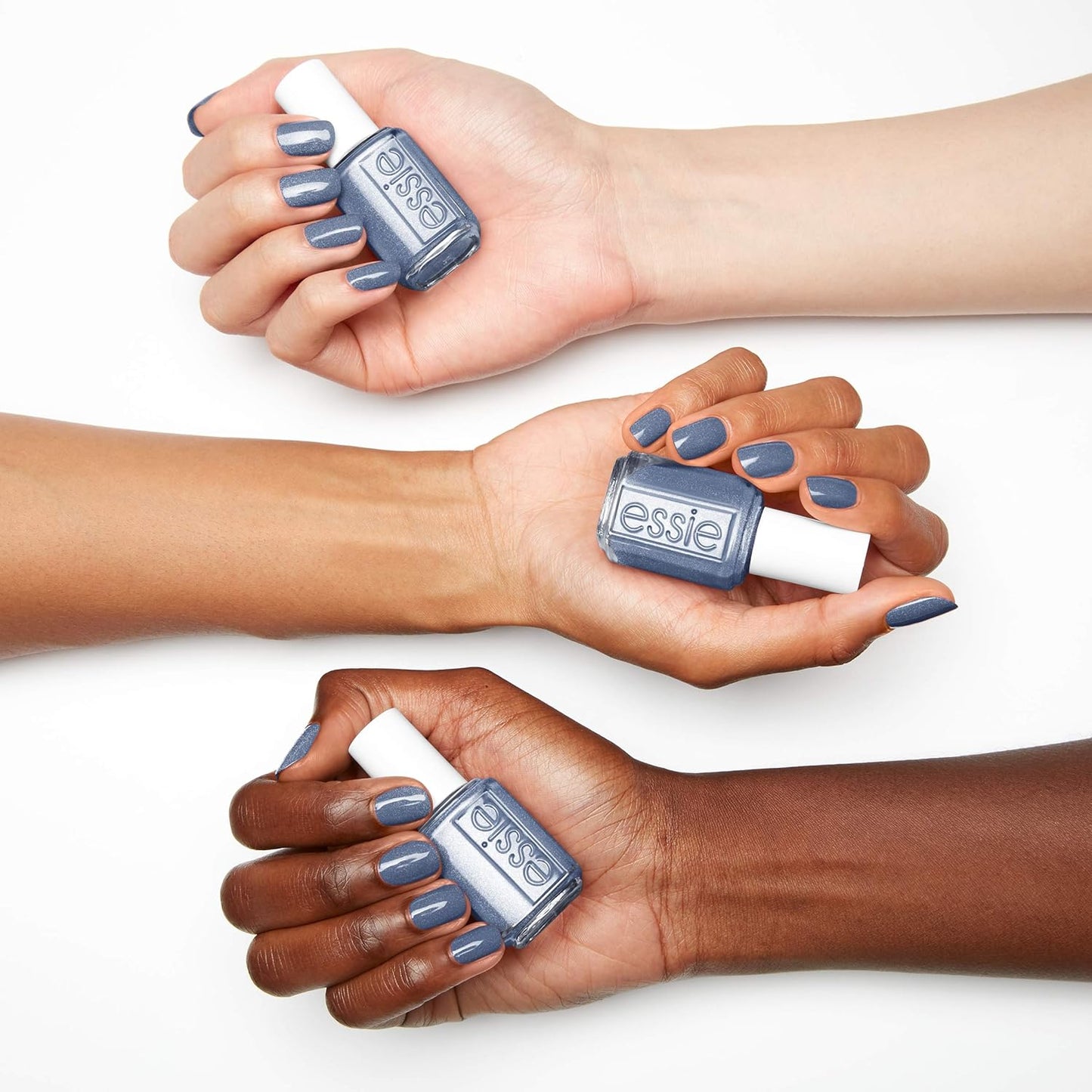 Product image essie Nail Polish, Salon-Quality Cool Muted Blue Nail Polish, Vegan, From A to Zzz, 0.46 fl oz