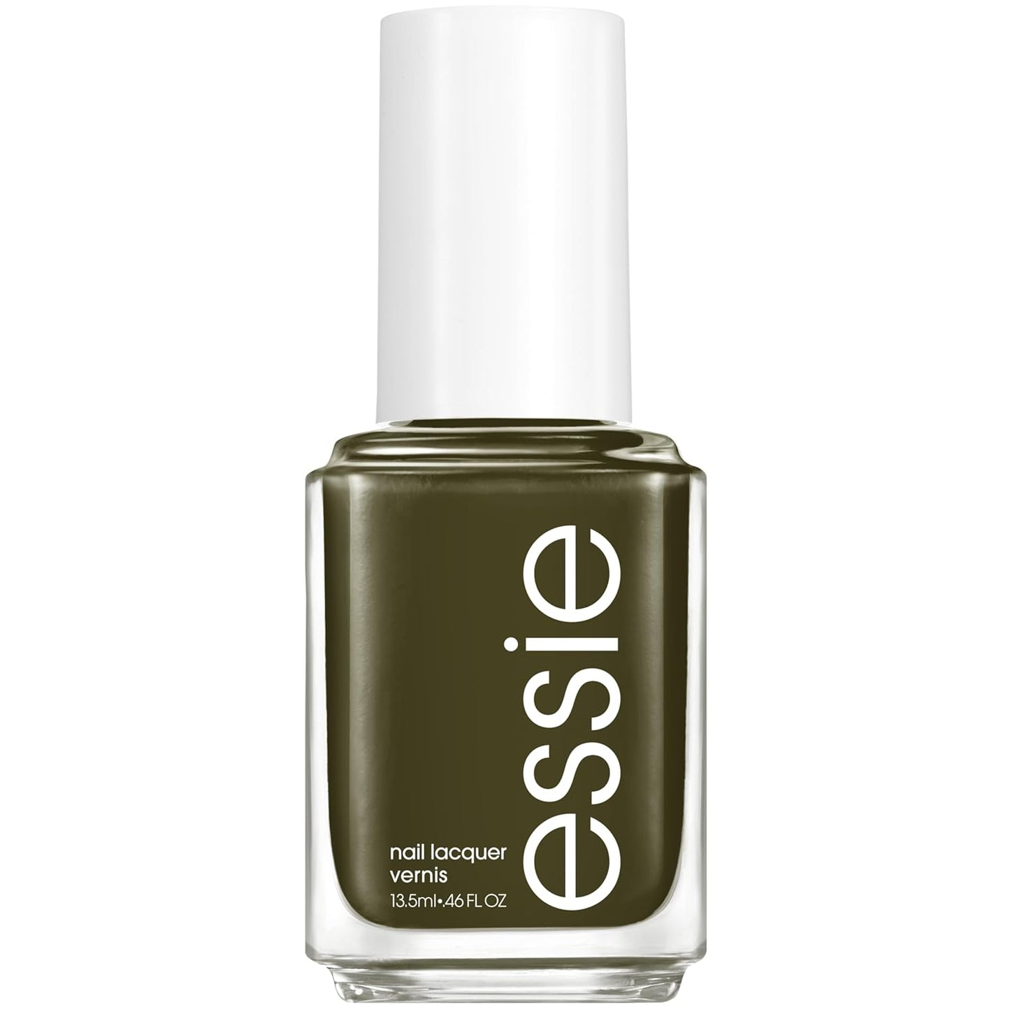 essie Salon-Quality Nail Polish, Vegan, Fall 2023, Olive Green, Meet Me at Midnight, 0.46 fl oz