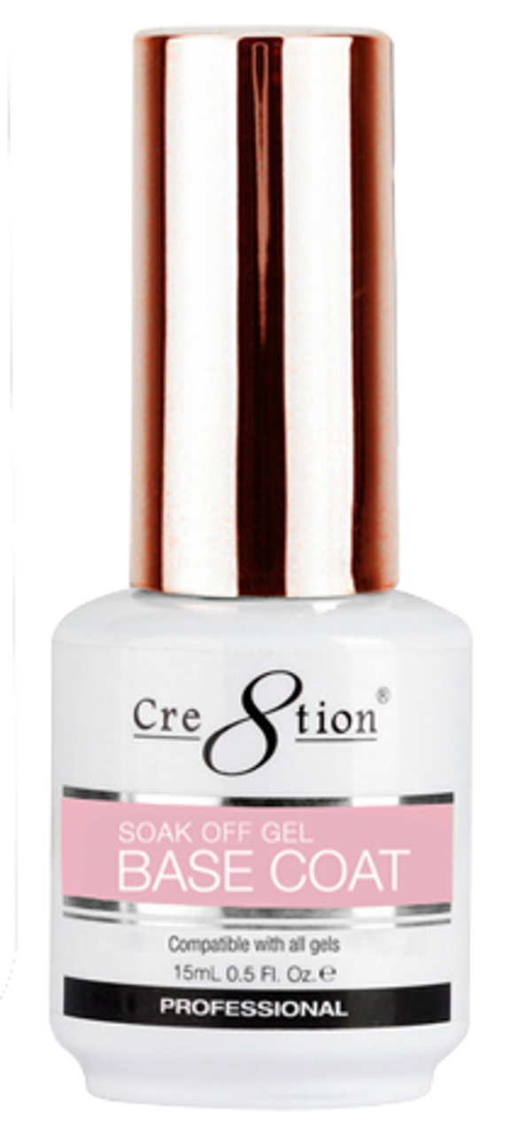 Cre8tion Soak Off Gel Base Coat .5oz CASE OF 72 ($4.95 each)