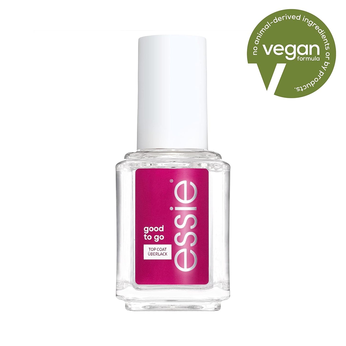 essie Nail Care, 8-Free Vegan, Good To Go Top Coat, fast dry and shine nail polish, 0.46 fl oz