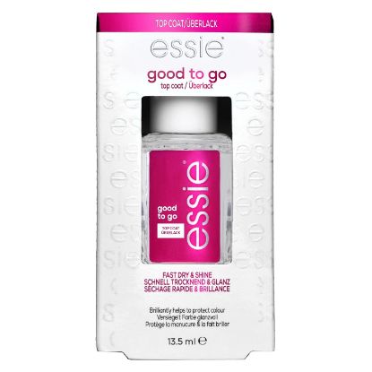 Picture of essie Nail Care, 8-Free Vegan, Good To Go Top Coat, fast dry and shine nail polish, 0.46 fl oz