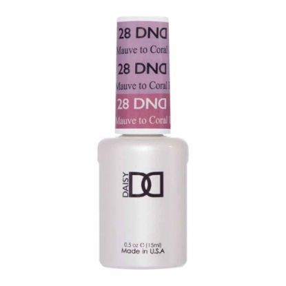 Picture of DND Daisy Mood change Gel Polish Color, Mauve to Coral Pink
