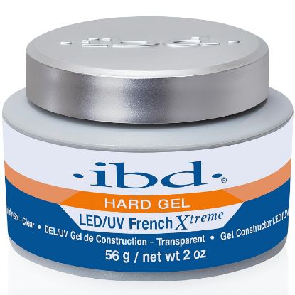 Picture of ibd Hard Gel for Nails – LED/UV French Xtreme Clear Builder Gel, Ideal for Nail Extensions, 2 oz
