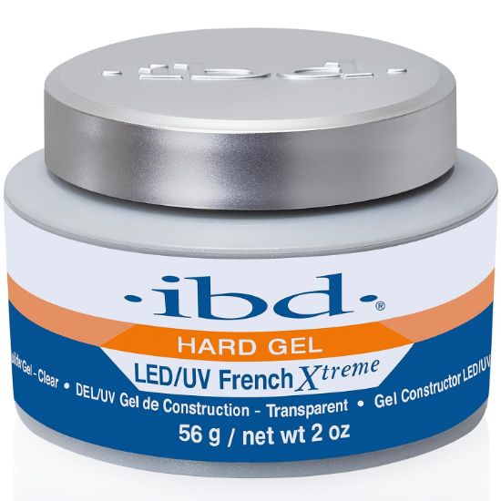 Picture of ibd Hard Gel for Nails – LED/UV French Xtreme Clear Builder Gel, Ideal for Nail Extensions, 2 oz