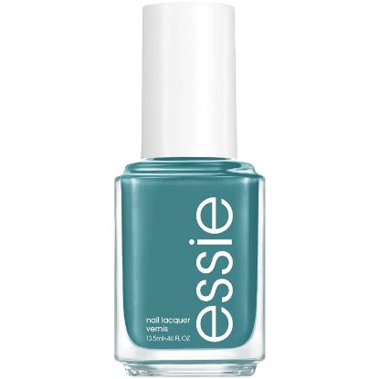 Picture of essie Nail Polish, Cream Finish, Transcend the Trend, Muted Teal-Blue, 8-Free Vegan, 0.46 fl. oz.