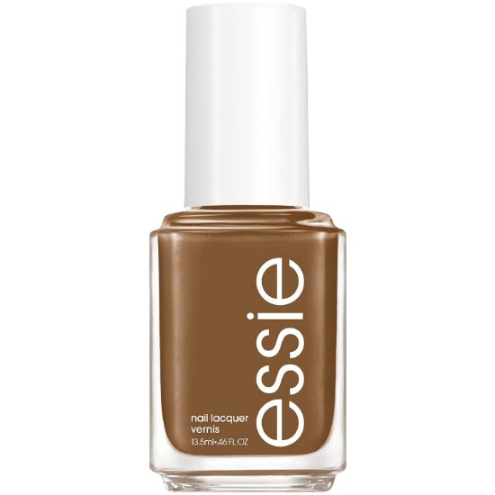 Picture of essie vegan nail polish, Off The Grid, fall 2022 collection, warm, mushroom brown