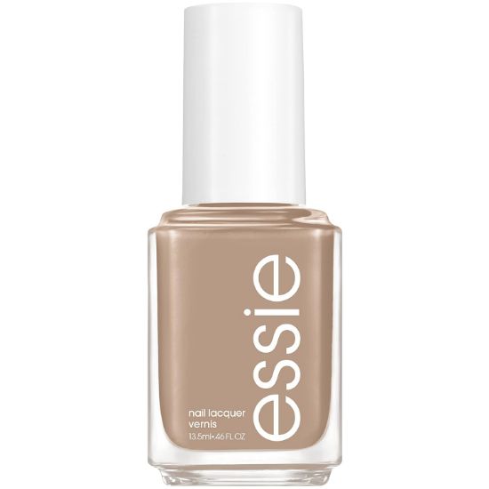 Picture of essie  vegan nail polish, Hike It Up, fall 2022 collection, midtone neutral tan 0.46 oz