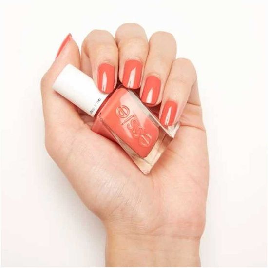 Picture of essie Gel Couture Nail Polish Blazing Orange-red Cream Finish sunset soiree 0.46 fl oz