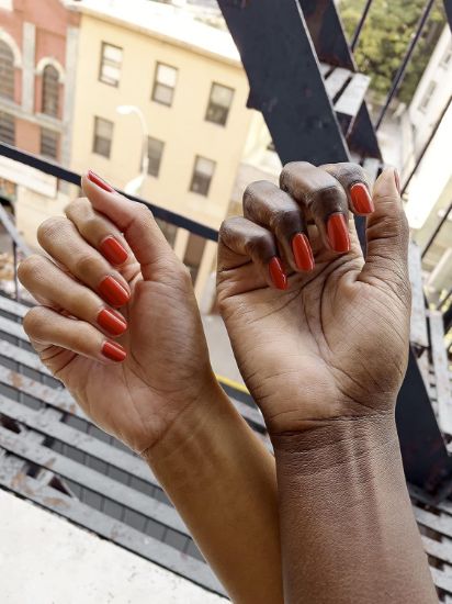 Picture of essie New National title Value: vegan nail polish, Risk-Takers Only, fall 2022 collection, vibrant orange | fall 2022 collection, New National